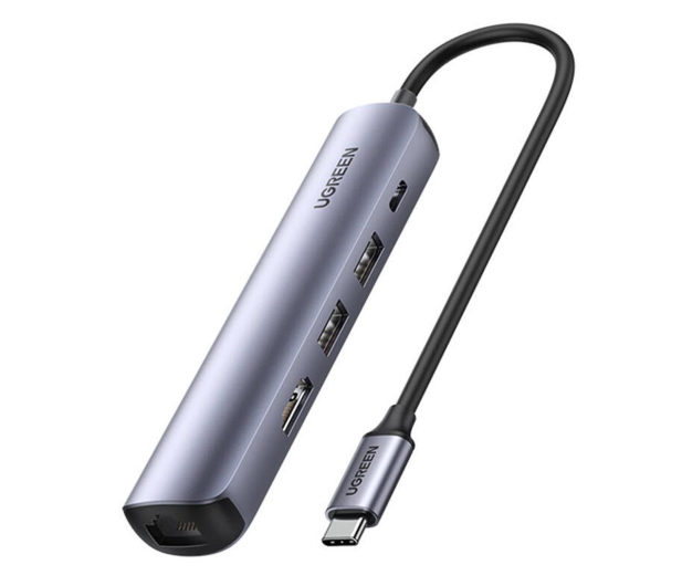UGREEN Revodok CM418 USB-C - 2xUSB HDMI 4K 30Hz RJ45 1Gbps, PD 100W 6957303892327 - 1256481 - zdjęcie